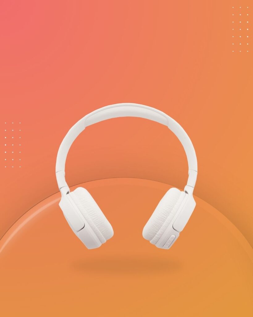 หูฟังตัดเสียง เสียงรบกวน White Headphone