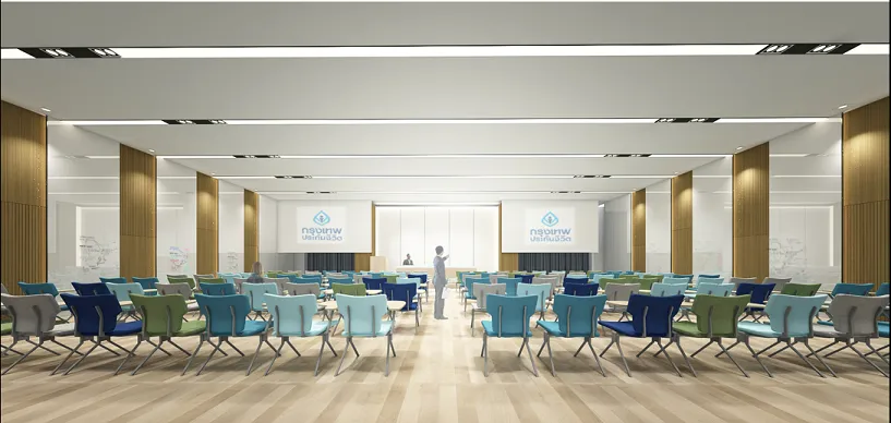 รูปแบบการจัดห้องสัมมนา แบบห้องเรียน